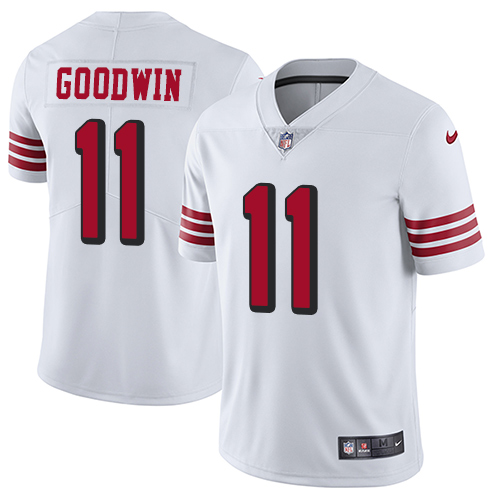 San Francisco 49ers Limited White Men 11 Marquise Goodwin NFL Jersey Rush Vapor Untouchable